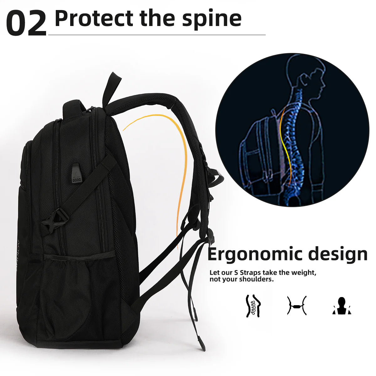 Aoking Action Mochila Ejecutiva o Universitaria