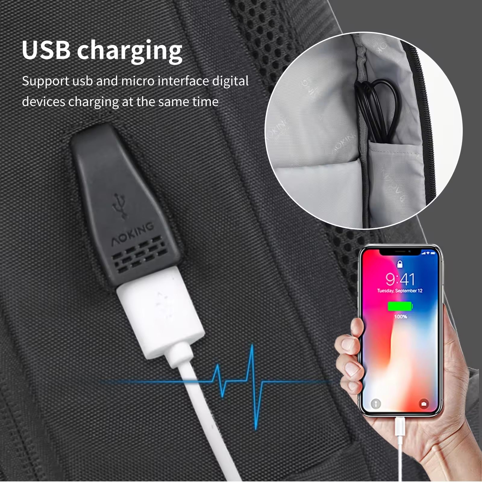 Aoking Smart Mochila Ejecutiva para Laptop