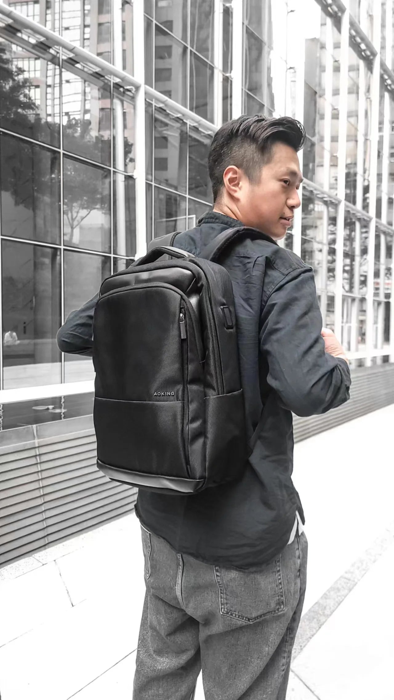 Aoking Business Mochila Ejecutiva o Universitaria para Laptop