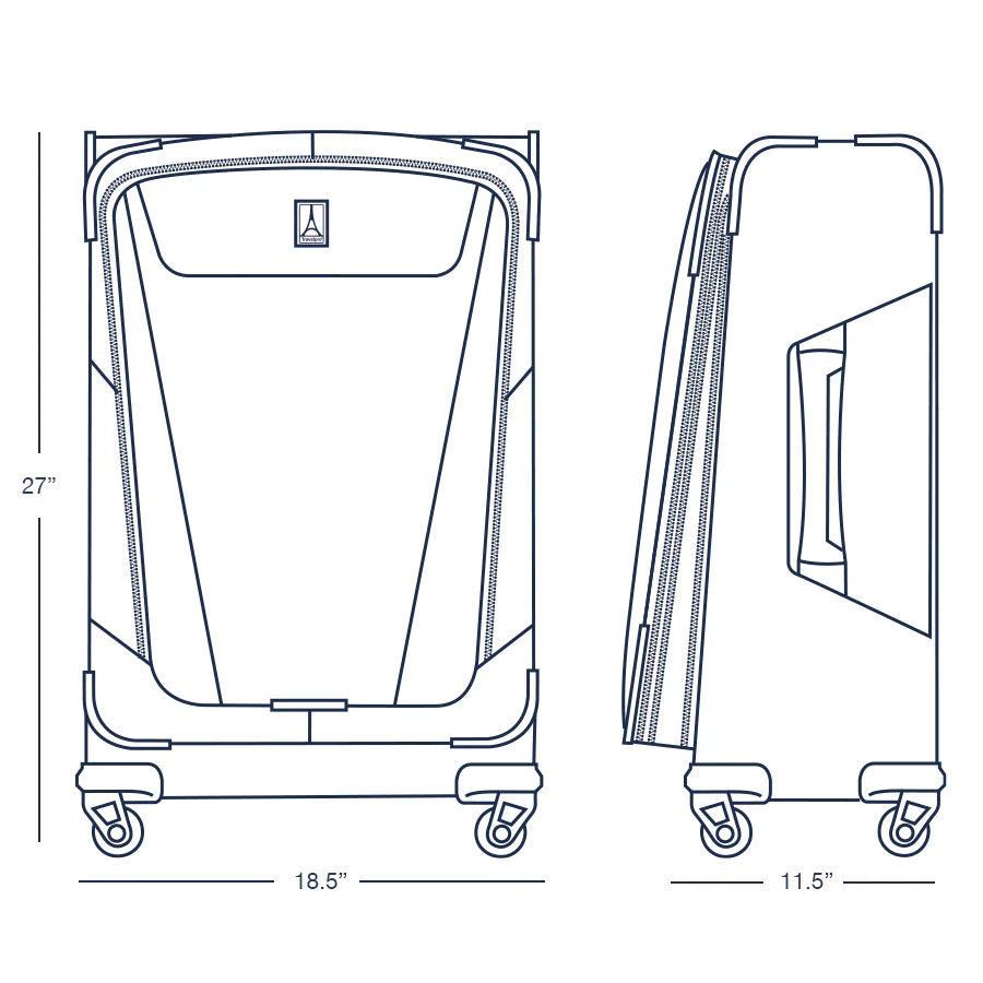 Travelpro Maxlite 5 Mediana Maleta de Viaje para Check-in Blanda