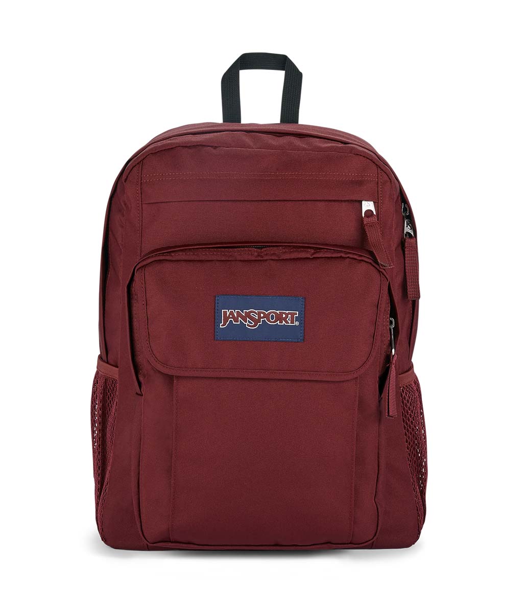 Jansport Cross Town Mochila para Laptop, Escolar y Universitaria, Unisex#color_russet-red