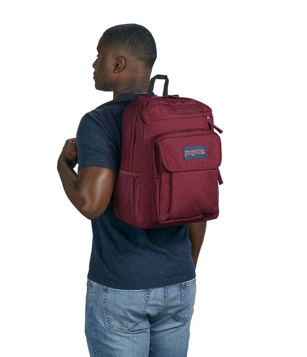 Jansport Cross Town Mochila para Laptop, Escolar y Universitaria, Unisex#color_russet-red