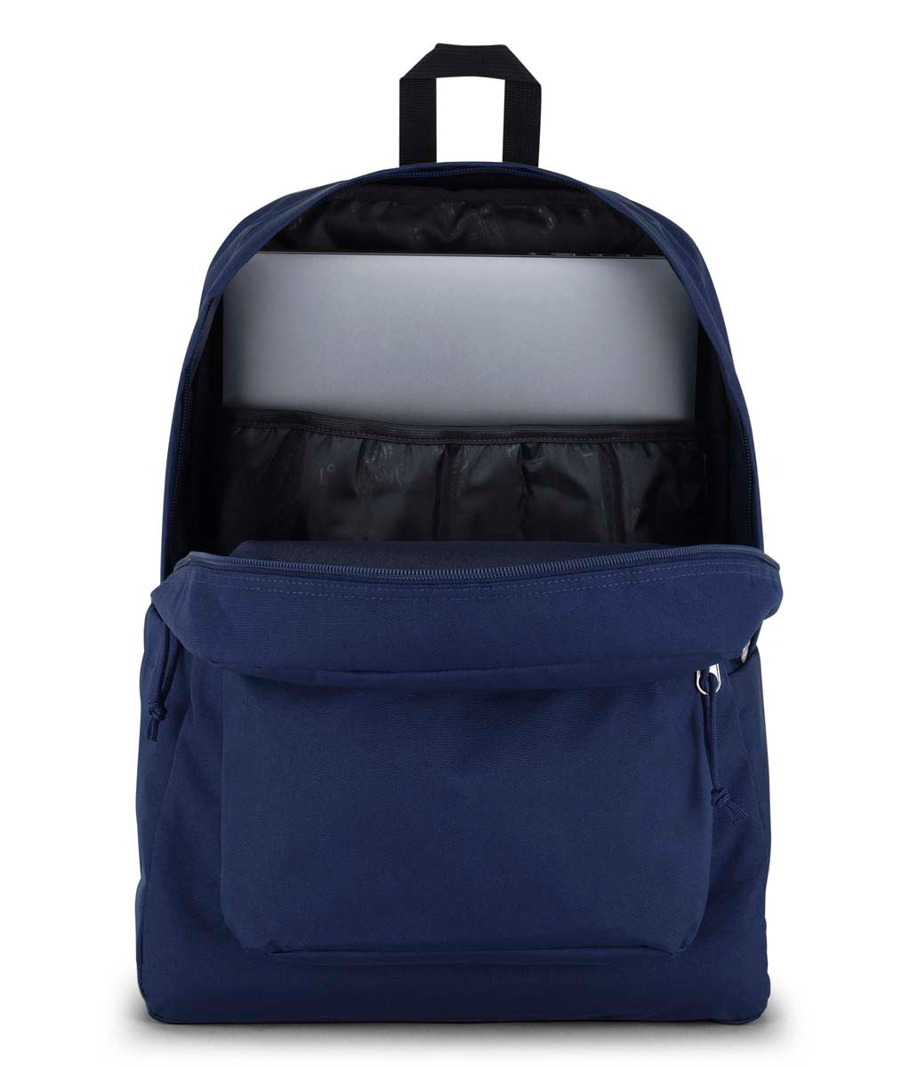 Jansport Superbreak Plus Mochila para Laptop, Escolar o Universitaria, Unisex#color_navy