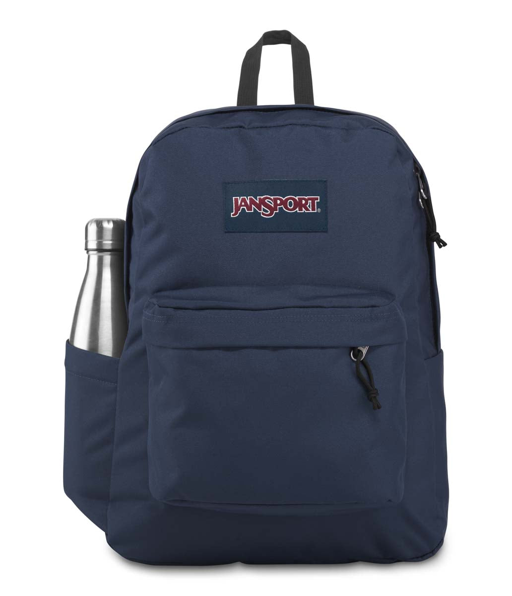 Jansport Superbreak Mochila para Laptop, Escolar, Universitaria y de Trabajo, Unisex#color_navy