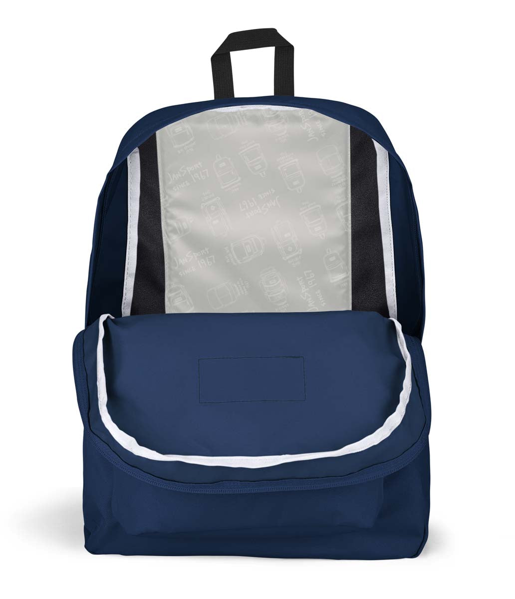 Jansport Superbreak Mochila para Laptop, Escolar, Universitaria y de Trabajo, Unisex#color_navy