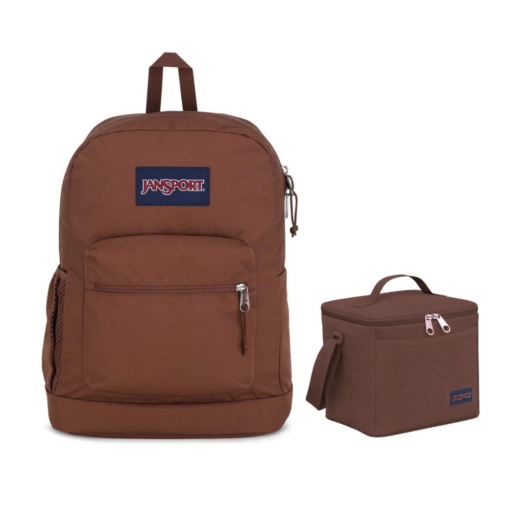 SETS - CROSS TOWN PLUS BASIC BROWN BUNDLE - Mochilas JanSport - JS0A7ZNZ-JS0A85O3-JS0A85O6-GM5