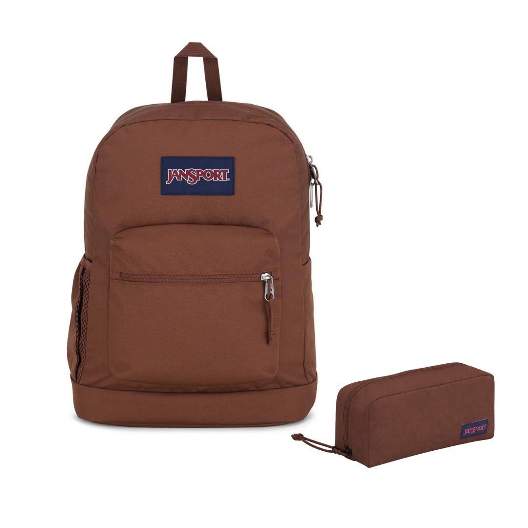 SETS - CROSS TOWN PLUS BASIC BROWN BUNDLE - Mochilas JanSport - JS0A7ZNZ-JS0A85O3-JS0A85O6-GM6