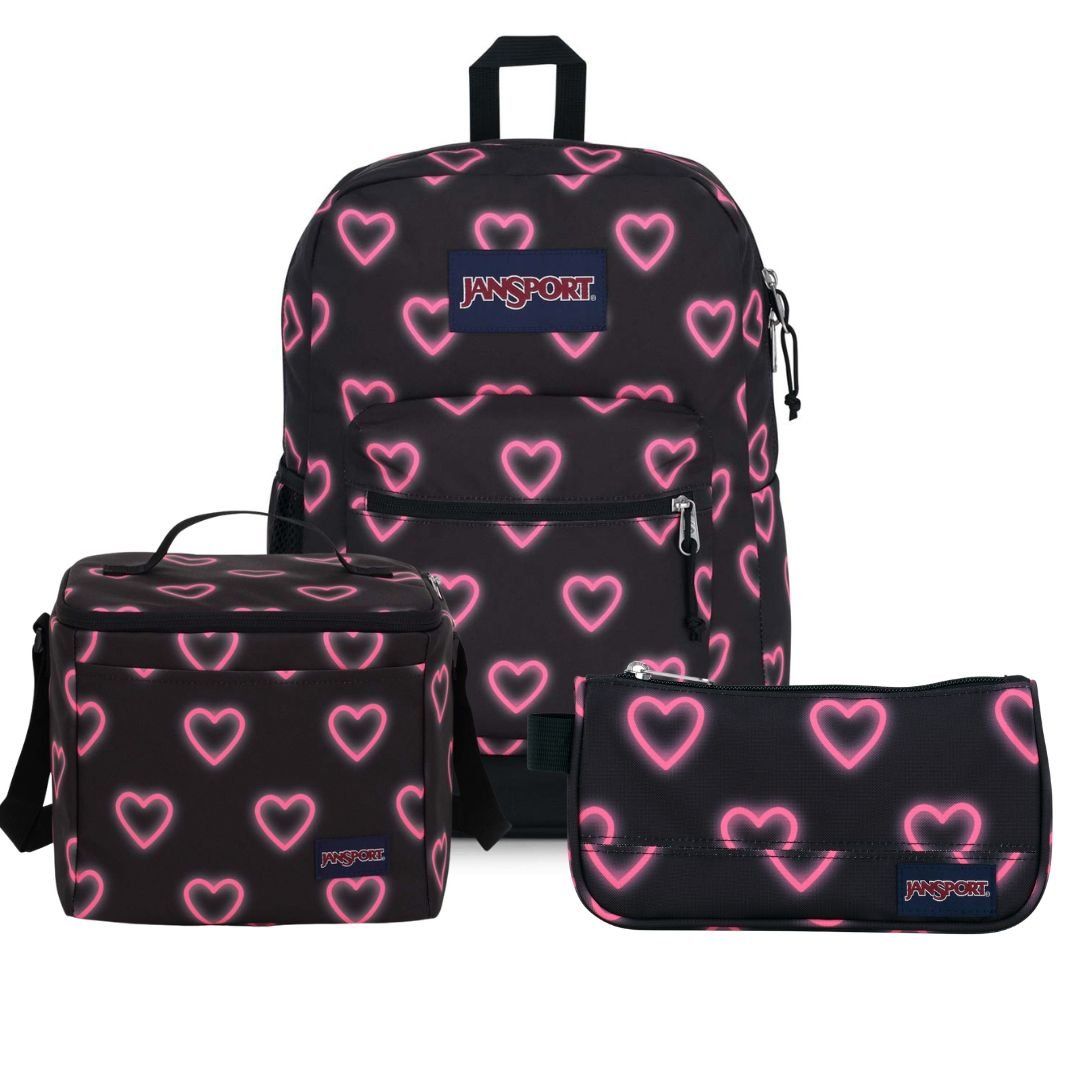 SETS - HAPPY HEARTS BLACK BUNDLE - Mochilas JanSport - JS0A7ZNZ-JS0A85O3-GY6