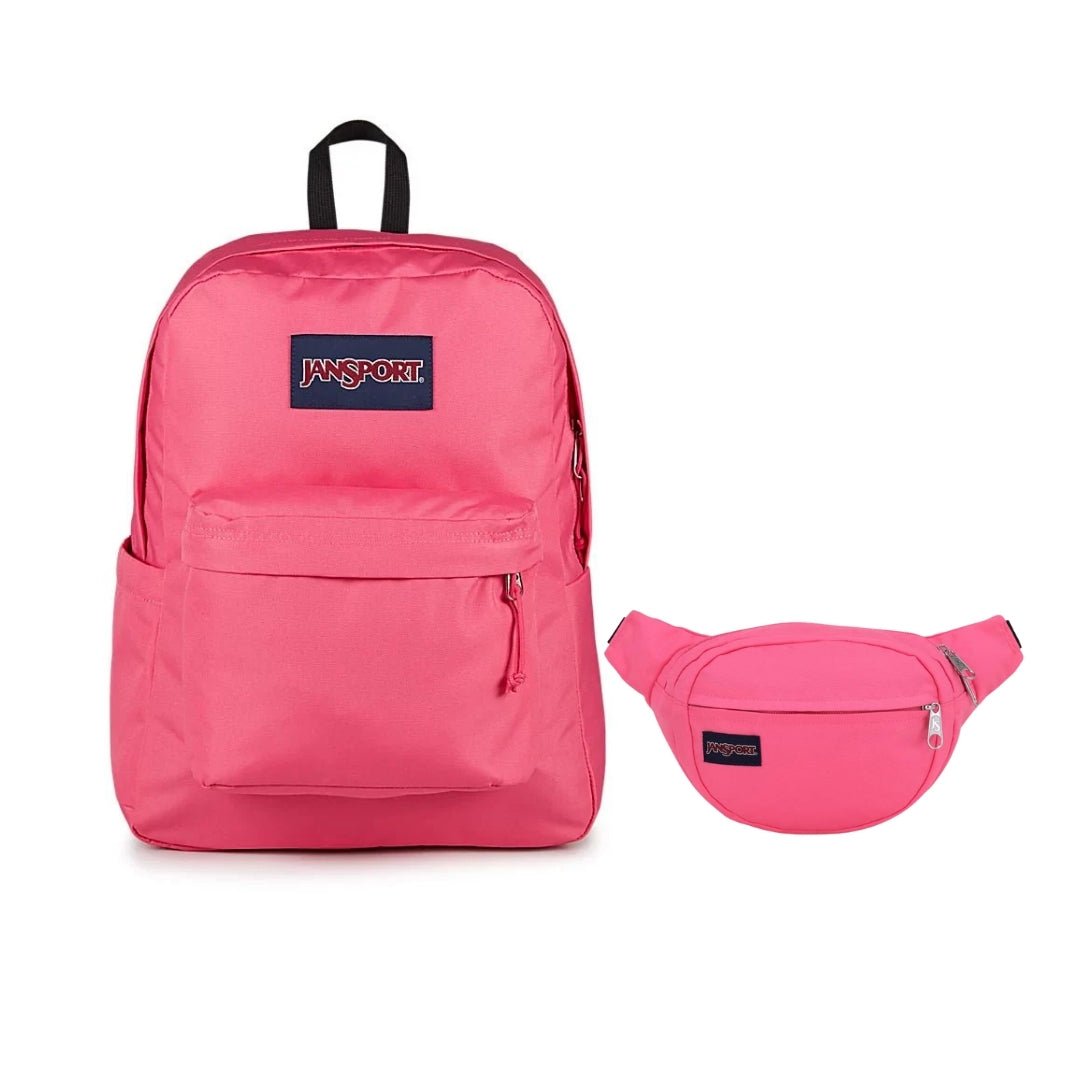 SETS - SUPERBREAK PLUS POSH PINK BUNDLE - Mochilas JanSport - JS0A4QUE-JS0A85O3-JS00TAN1-EX4
